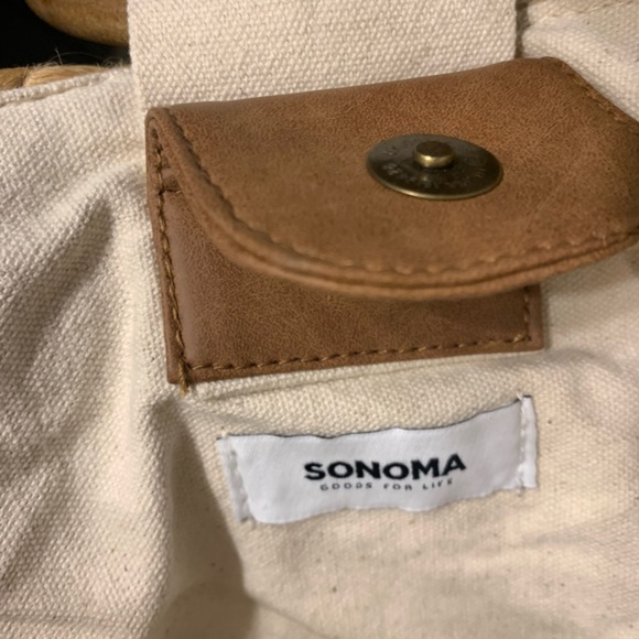 Sonoma Jute Striped Handbag/Crossbody, Multi Color - Picture 5 of 11